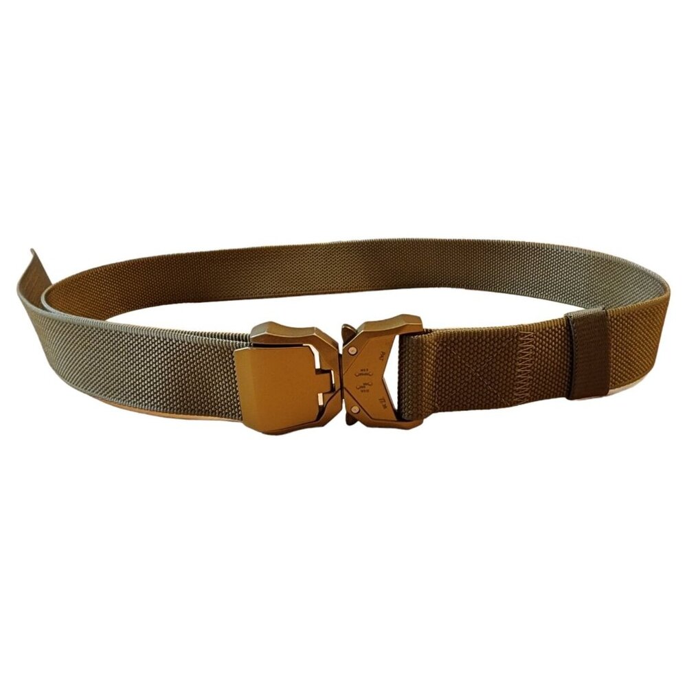Turun Tactical Gun Belt Adjustable Max: 47in In Diameter Gold/Olive Pre-owned